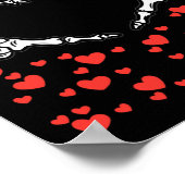 Handherz-Valentinstag Liebe Poster (Ecke)