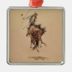 Handhüllen einer Bronc von Edward Borein Ornament Aus Metall