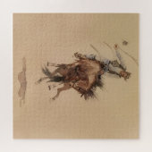 Handhüllen einer Bronc von Edward Borein Puzzle (Horizontal)