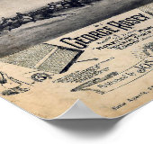 Handicap 1890 Vintages Pferderennen Poster (Ecke)