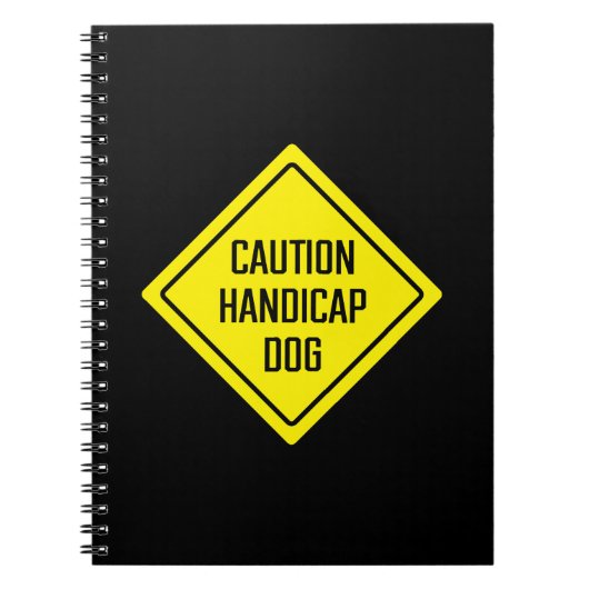 Handicap Hund | Yard Sign | SpiralNotebook Notizblock (Vorderseite)