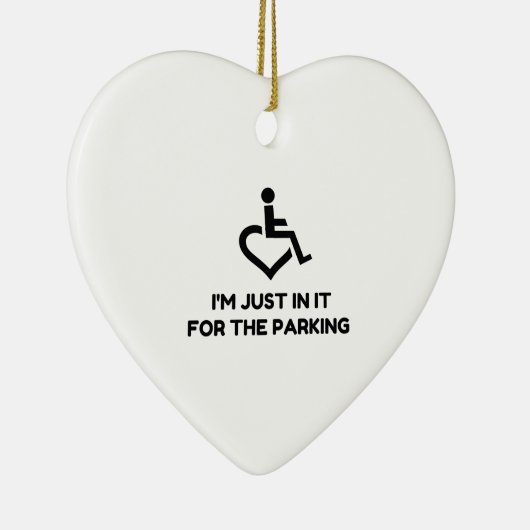Handicap Parking Keramik Ornament (Rechts)
