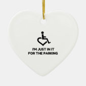 Handicap Parking Keramik Ornament (Vorne)