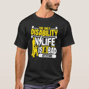 Handicap Rollstuhl Behinderung Spaß Paraplegii T-Shirt