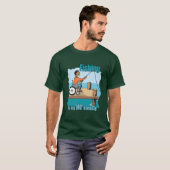 Handicap Rollstuhl Fischerei T-Shirt (Vorne ganz)
