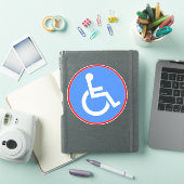 Handicap Rollstuhl Symbol - Blau Mit Behinderung Aufkleber (iPad Hülle)