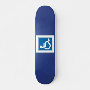 Handicap Schild Skateboard