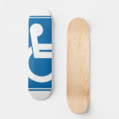 Handicap Schild Skateboard (Vorderseite)