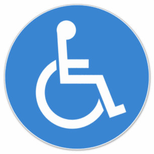 Handicap Sign Aufkleber