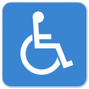 Handicap Sign Aufkleber