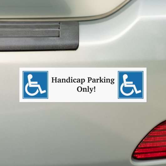 Handicap Sign Autoaufkleber (Auf Auto)