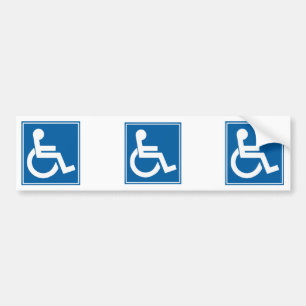 Handicap Sign Autoaufkleber