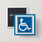 Handicap Sign Button (Vorne & Hinten)