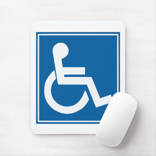 Handicap Sign Mousepad (Mit Mouse)