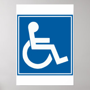 Handicap Sign Poster