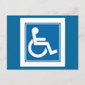 Handicap Sign Postkarte (Vorderseite)