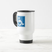 Handicap Sign Reisebecher (Vorderseite Links)