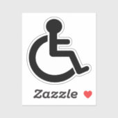 Handicap-Symbol Aufkleber (Blatt)