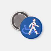 Handicap unsichtbar / sichtbar magnet (Vorderseite/Rückseite)