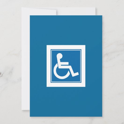 Handicap Unterschrift Einladung (Vorderseite)