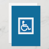 Handicap Unterschrift Einladung (Vorne/Hinten)