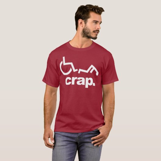Handicap Wheelfleisch Funny Wheelfleisch Fall T-Shirt (Vorne ganz)