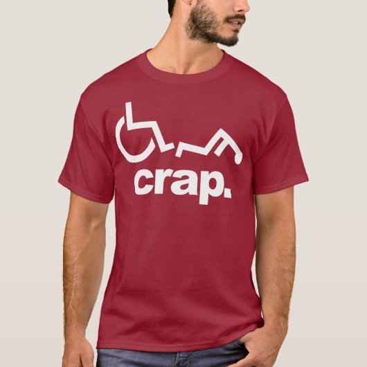 Handicap Wheelfleisch Funny Wheelfleisch Fall T-Shirt (Vorderseite)