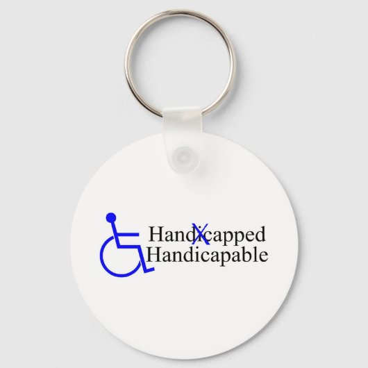 Handicapped Handicapable 2 Schlüsselanhänger (Vorderseite)