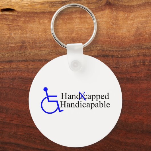 Handicapped Handicapable 2 Schlüsselanhänger (Vorderseite)