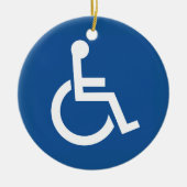 Handicapped Keramik Ornament (Vorne)