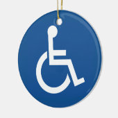 Handicapped Keramik Ornament (Links)