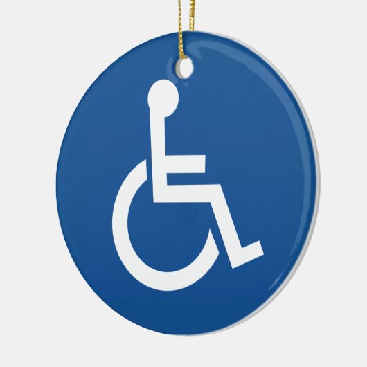 Handicapped Keramik Ornament (Links)