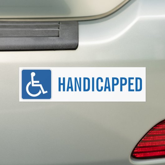HANDICAPPIERT AUTOAUFKLEBER (Auf Auto)