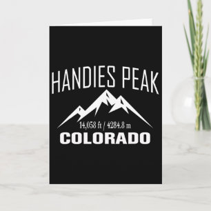 Handies Peak Colorado Klettergipfel Club Outdoor Karte