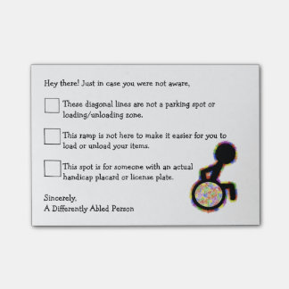 Handikap-Auto-Post-It Post-it Klebezettel
