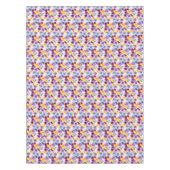 HandIllustrierte Wildblumen mit Pansy farbenfroh, Tischdecke (Vorderseite)