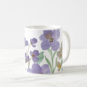 Handillustrierter Blumenprint Kaffeetasse (VorderseiteRechts)
