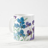 Handillustrierter Blumenprint Kaffeetasse (Vorderseite Links)