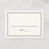 Handillustrierter Wavy-Frame Platzkarte (Vorderseite)