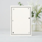 Handillustriertes Champagnerturm Retro-Foto Dankeskarte (Stehend Vorderseite)