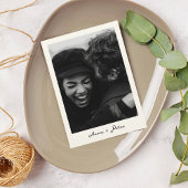 Handillustriertes Champagnerturm Retro-Foto Save The Date