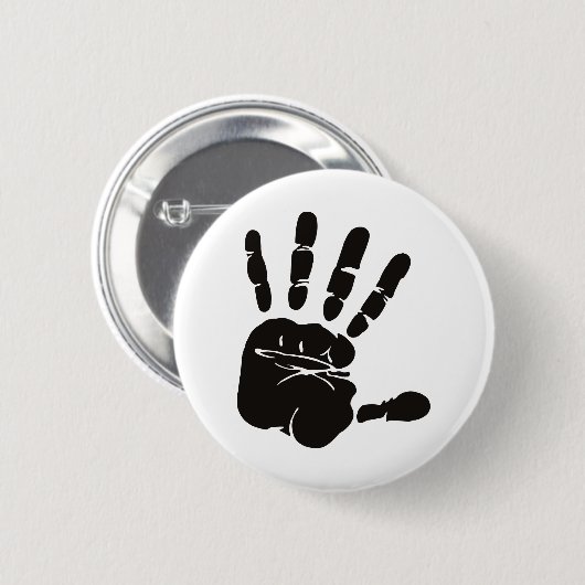 Handimpression schwarz button (Vorne & Hinten)