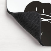 Handimpression schwarz mousepad (Ecke)