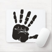 Handimpression schwarz mousepad (Mit Mouse)