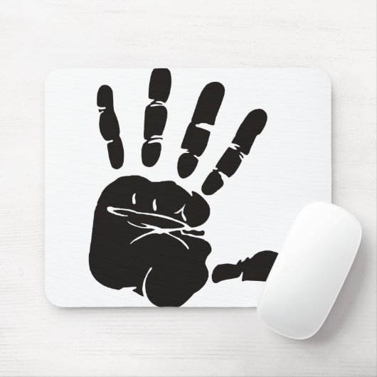 Handimpression schwarz mousepad (Mit Mouse)