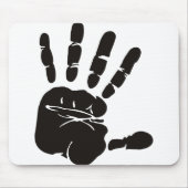 Handimpression schwarz mousepad (Vorne)