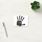 Handimpression schwarz post-it klebezettel (Büro)