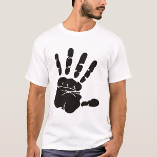 Handimpression schwarz T-Shirt