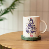 Handkalligraphie Weihnachtsbaum Kaffeetasse