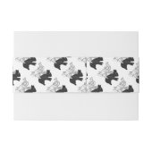 Handkaninchen Silhouette Einladungsbanderole (Rückseitenbeispiel)